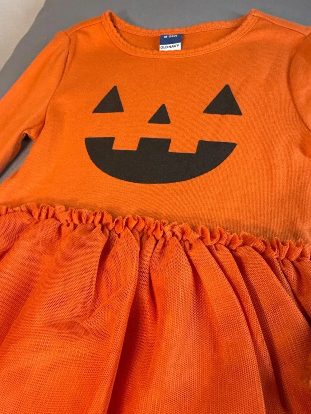 Old Navy 18m 24m NWT orange Halloween Pumpkin Jack O'Lantern 1pc tutu costume